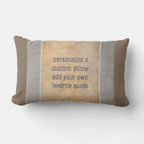 personalize a custom add your own quote pillow