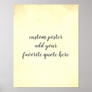 personalize a custom poster add your own quote