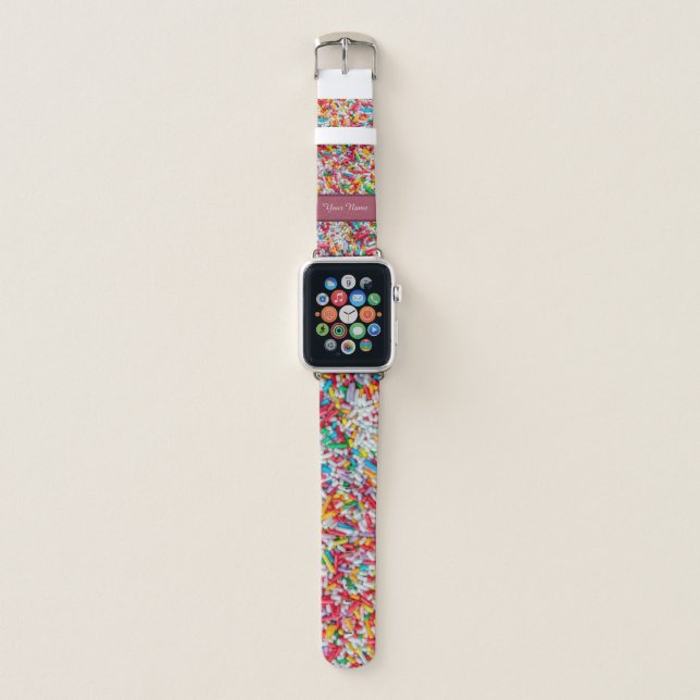 Personalize a delicious sprinkles Apple Watch Band (Front)