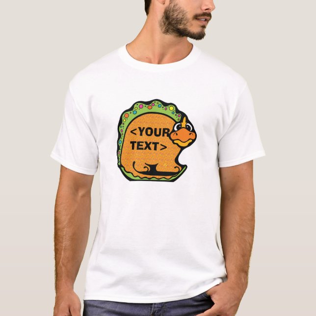 Personalize a Dinosaur, <YOUR TEXT> T-Shirt (Front)