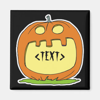 Personalize a Jack-O-Lantern, <TEXT> Magnet