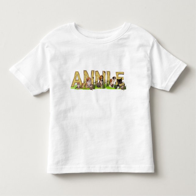 Personalize a T shirt with name initials (Front)