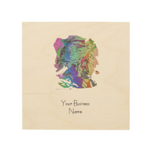 Personalize Abstract Profile Birch Business Sign