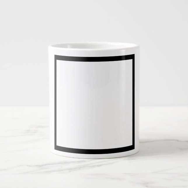 Personalize Add A Photo Frame Giant Coffee Mug (Front)