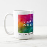 Personalize Add Image Photo Company Logo Text Name Coffee Mug<br><div class="desc">Personalize Add Image Photo Business Logo Text Name Elegant Trendy Template Classic Coffee Mug.</div>