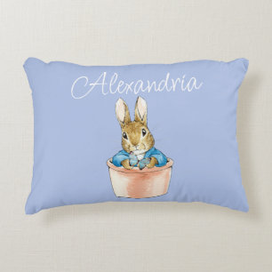 Personalize add Name Peter the rabbit Accent Pillow