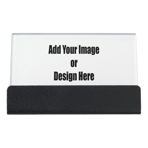Personalize Add Your personal touch 2 sided Desk Business Card Holder
