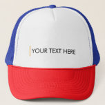 Personalize Add Your Text Template White Blue Red Trucker Hat<br><div class="desc">Personalize Add Your Text Here Template White Blue Red Baseball Trucker Hat.</div>