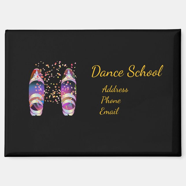 Personalize Advertise Dance School    Magnet (Front)