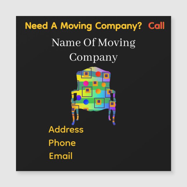 Personalize Advertise Need A Moving Company? Card (Front)
