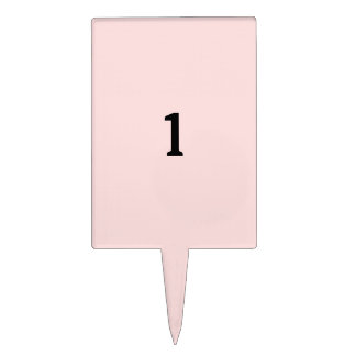Personalize Age Number Pink Add Photo Cake Topper
