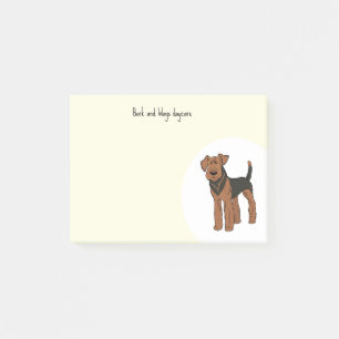 Personalize Airedale Terrier Post-it Notes
