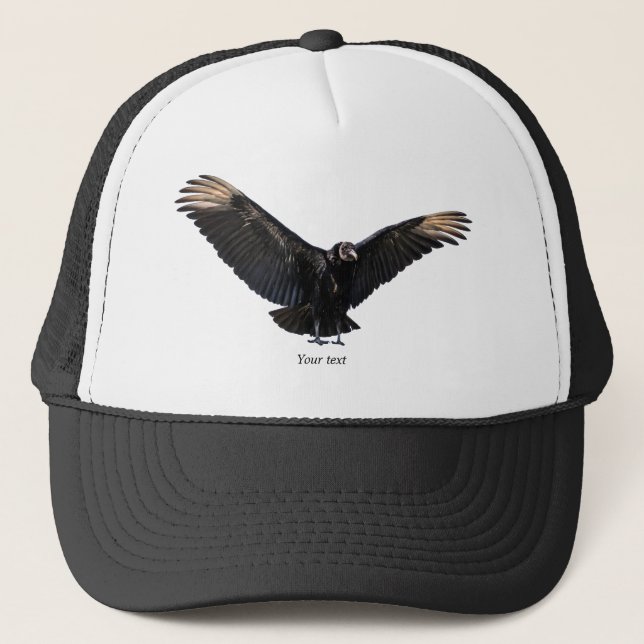 Personalize American black vulture photography  Trucker Hat (Front)