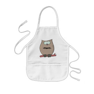 Personalize an Owl, <TEXT> Kids' Apron