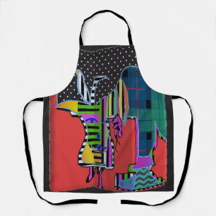 Personalize Animal Imagery Kitchen Crafts Apron