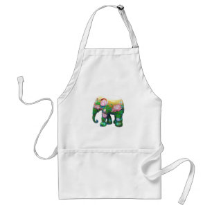 Personalize Animal Safari Jungle Africa Flowers Adult Apron