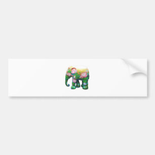 Personalize Animal Safari Jungle Africa Flowers Bumper Sticker