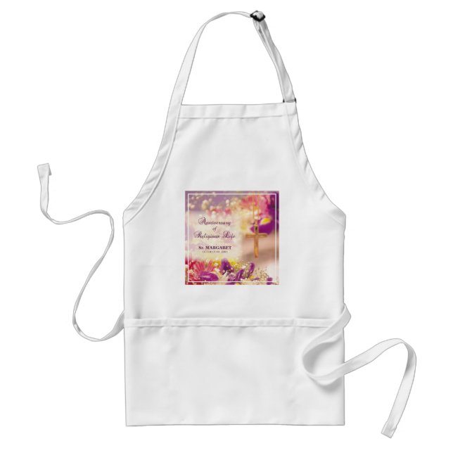 Personalize, Anniversary Religious Life, Nun Adult Apron (Front)