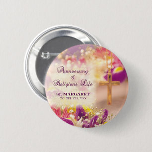 Personalize, Anniversary Religious Life, Nun Button