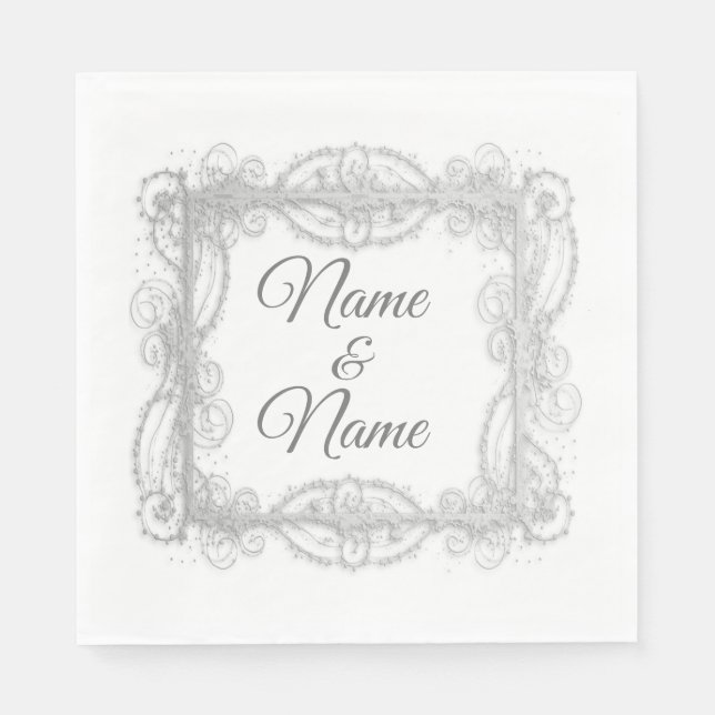 Personalize Anniversary, Wedding, Special Occasion Napkins (Front)