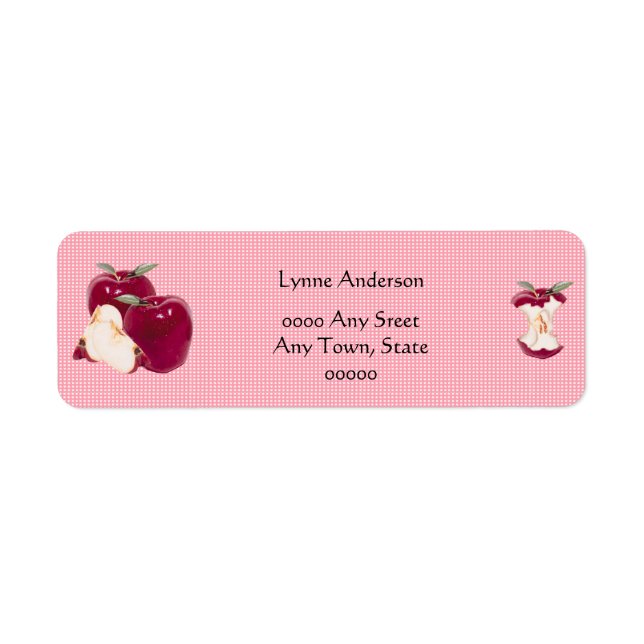 Personalize Apple return address Label (Front)