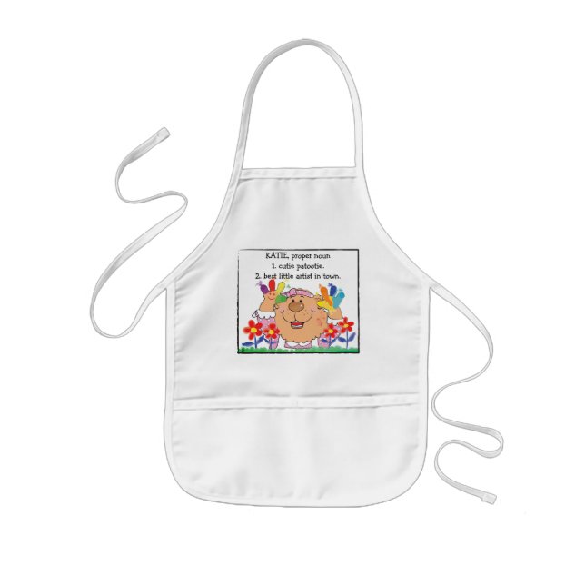 Personalize Apron for Girl's "Best Little Artist" (Front)