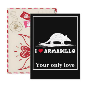 Personalize Armadillo Silhouettes: Custom Designs  Holiday Postcard