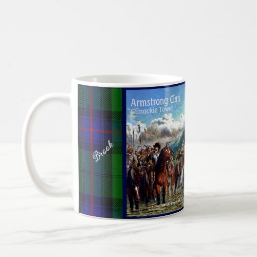 Personalize Armstrong Scottish Clan Castle Tartan Coffee Mug