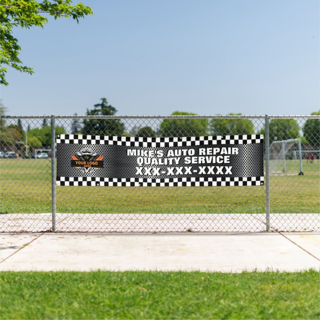 Personalize Auto Repair Shop With Your Logo Design Banner (Insitu)
