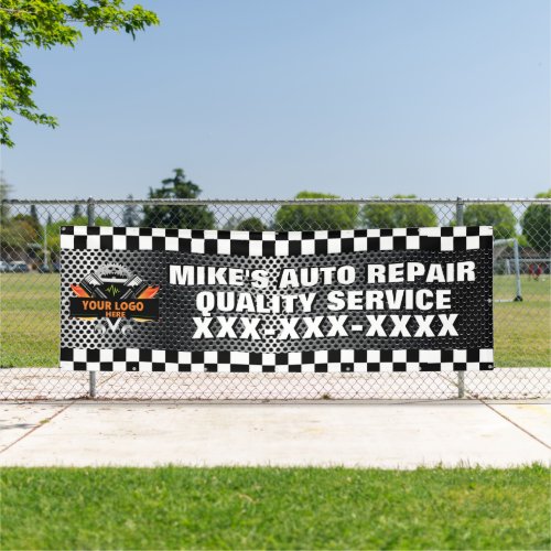 Personalize Auto Repair Shop With Your Logo Design Banner