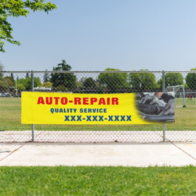 Personalize Automotive Repair Shop Advertisement   Banner (Insitu)