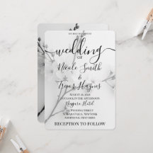 Personalize: B&W Blossoms Branch Wedding