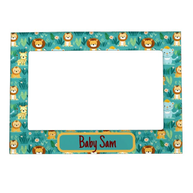 Personalize Baby Animals Magnetic Frame (Front)