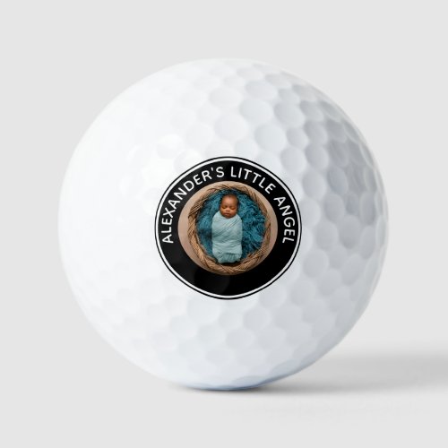 Personalize Baby Child Kids Family Photo Custom   Golf Balls