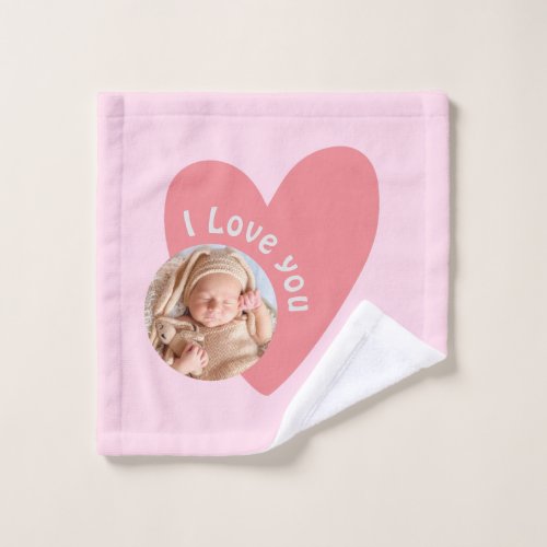 Personalize Baby Gift with Photo  Message Bath Towel Set