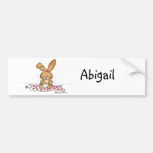 Personalize Baby Girl Design with Name Bumper Sticker