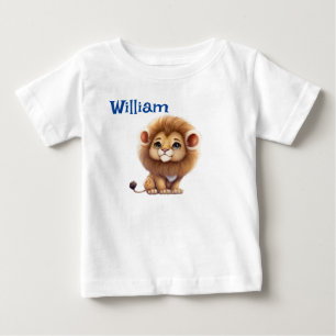 Personalize Baby Lion  Baby T-Shirt