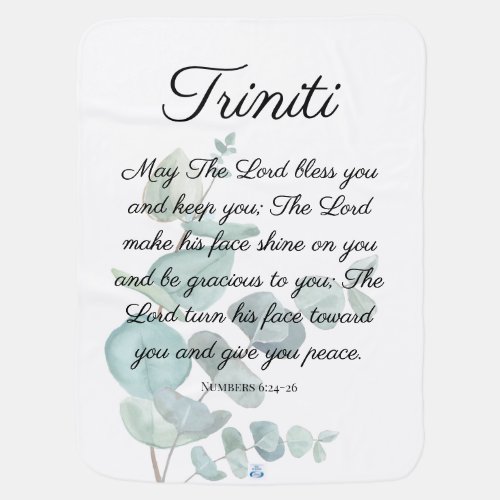 Personalize Baby Name Blessing Your Child Prayer   Baby Blanket