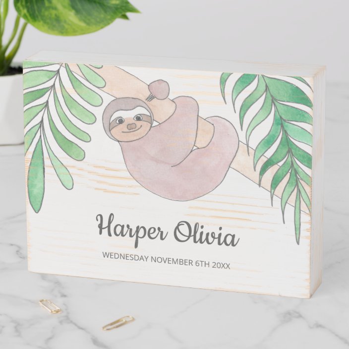 Personalize Baby Name Date Sloth Nursery Decor Wooden Box Sign Zazzle Com Reddit's home for sloth pictures, videos and more! personalize baby name date sloth nursery decor wooden box sign zazzle com