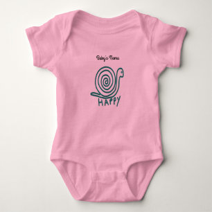 Personalize Baby’s Name Infant Snail Baby Bodysuit