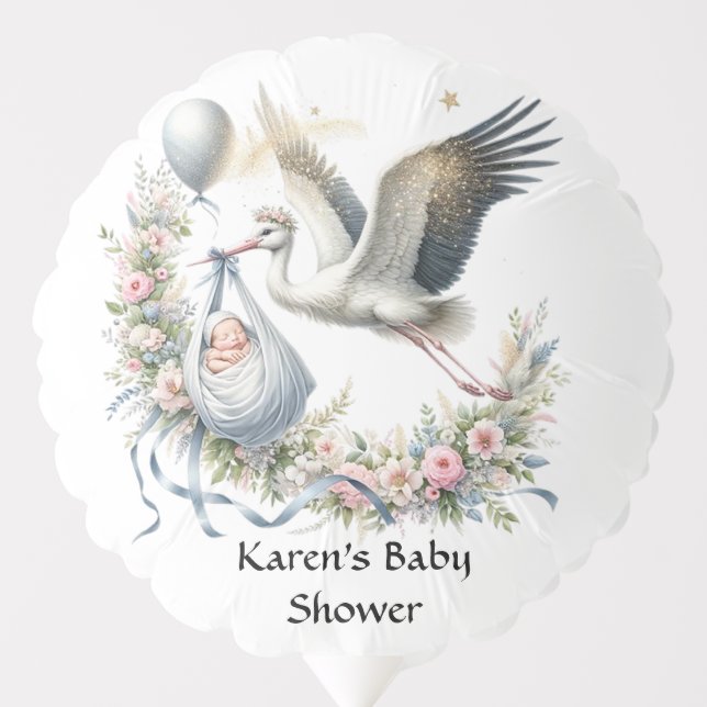 Personalize Baby Shower Balloon (Front)