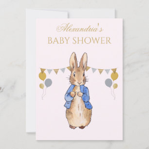 Personalize Baby Shower Classic rabbit Invitation