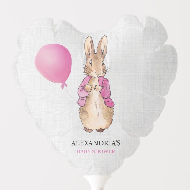 Personalize Baby Shower Name Peter Linen  Balloon (Front)