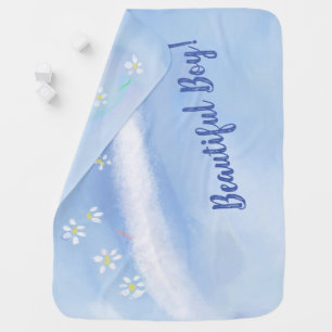 Personalize Baby Shower Over the Miles by Mail Blanket