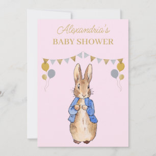 Personalize Baby Shower Peter the rabbit Invitation
