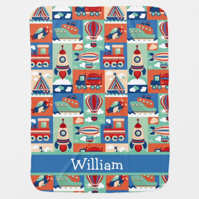 Personalize Baby Travel  Blanket (Front)