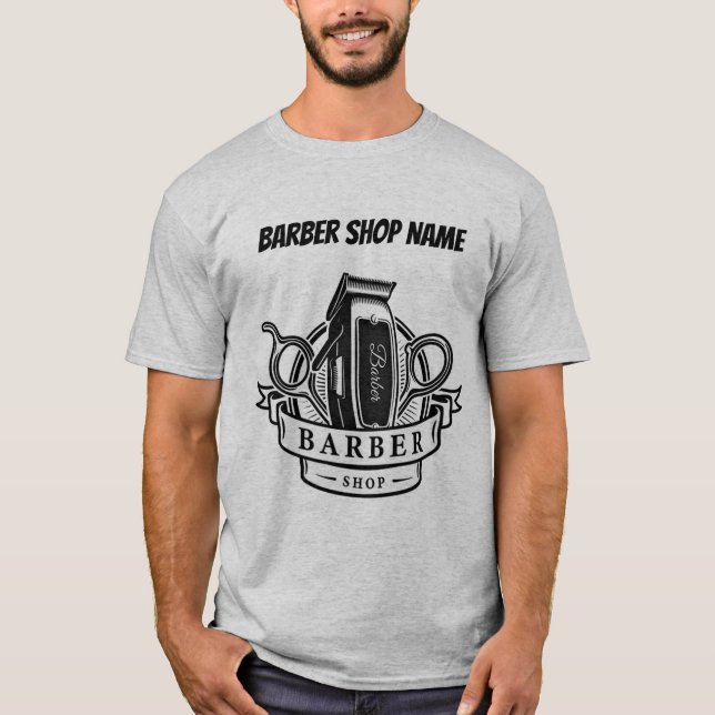 Personalize Barber T-Shirt (Front)