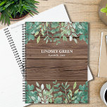 Personalize Barn Wood Eucalyptus Greenery Planner<br><div class="desc">This rustic planner is decorated with watercolor eucalyptus and foliage in shades of green on a barn wood background.
Customize it with your name and year. 
Original Watercolor © Michele Davies.</div>