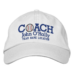 Personalize Baseball Coach Cap Name n Team