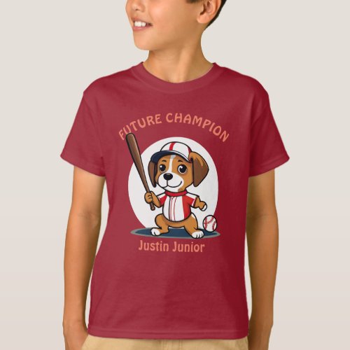 Personalize Baseball Dog lovers Design T_Shirt